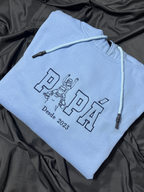 Hoodie Personalizado Bordado "Silueta de Foto" – Edición Papá o Mamá