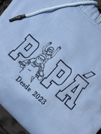 Hoodie Personalizado Bordado "Silueta de Foto" – Edición Papá o Mamá