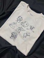 Camiseta Personalizada Estampada lineart de Mascotas