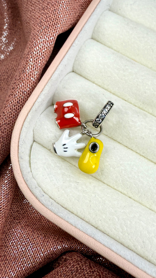 Charm Dije Mickey Prendas Pantalón Guante Zapato