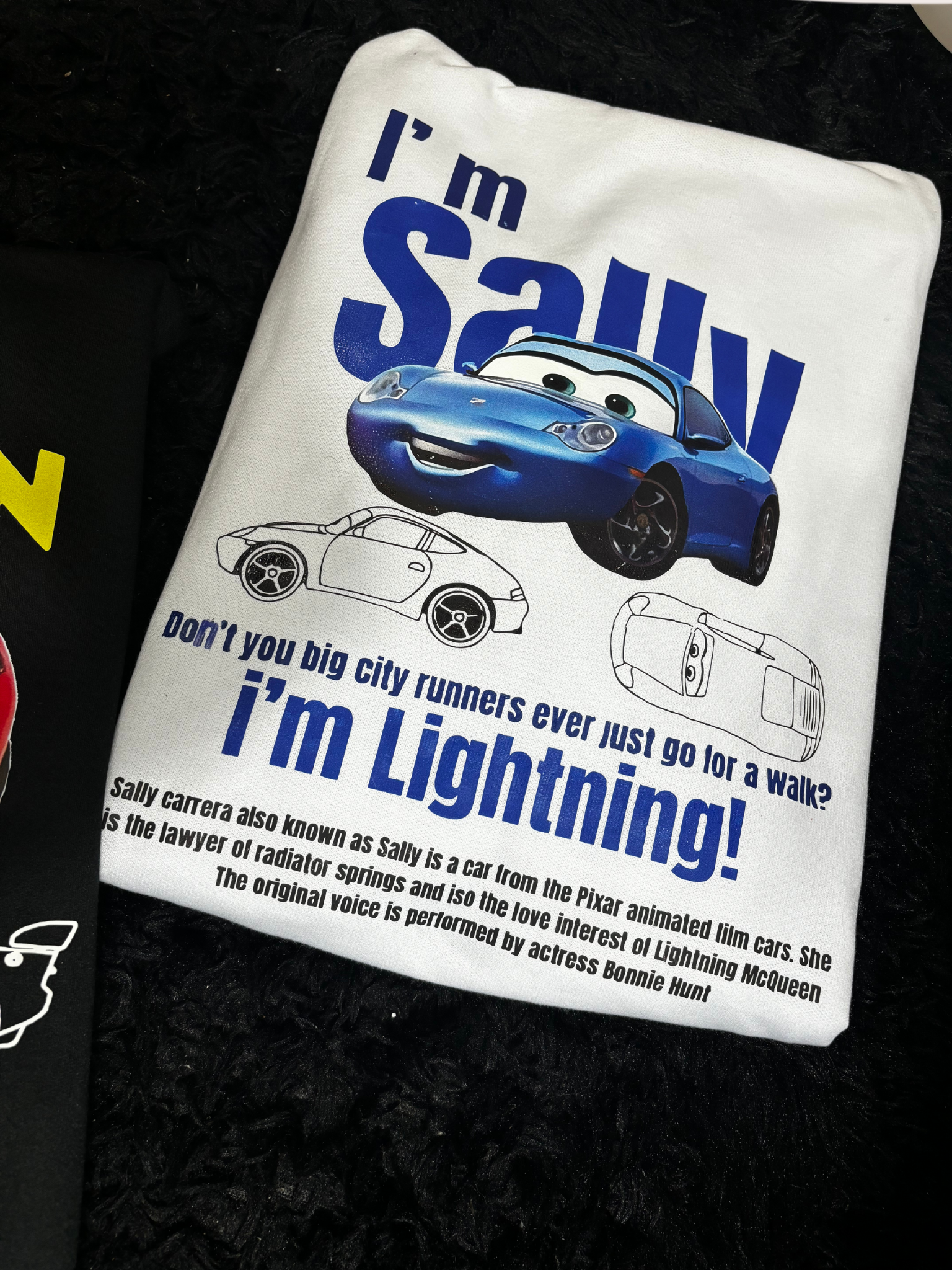 Hoodie estampado pareja Rayo Mcqueen y Sally