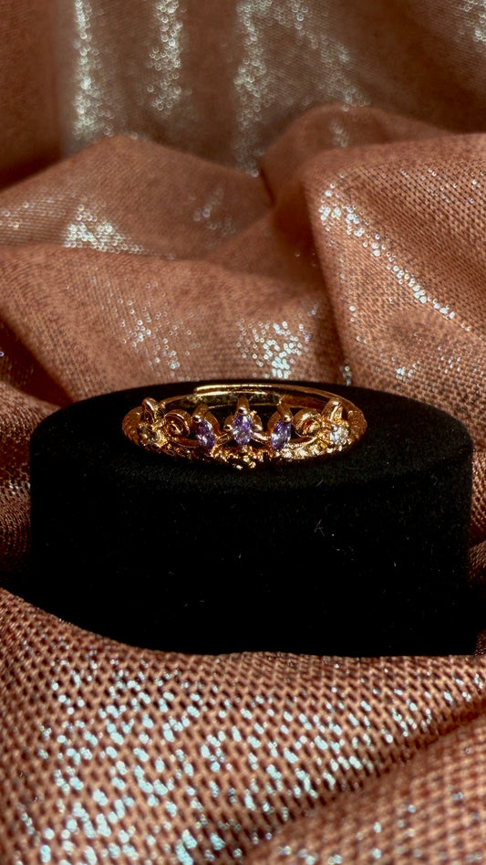 Anillo corona princesa Rapunzel