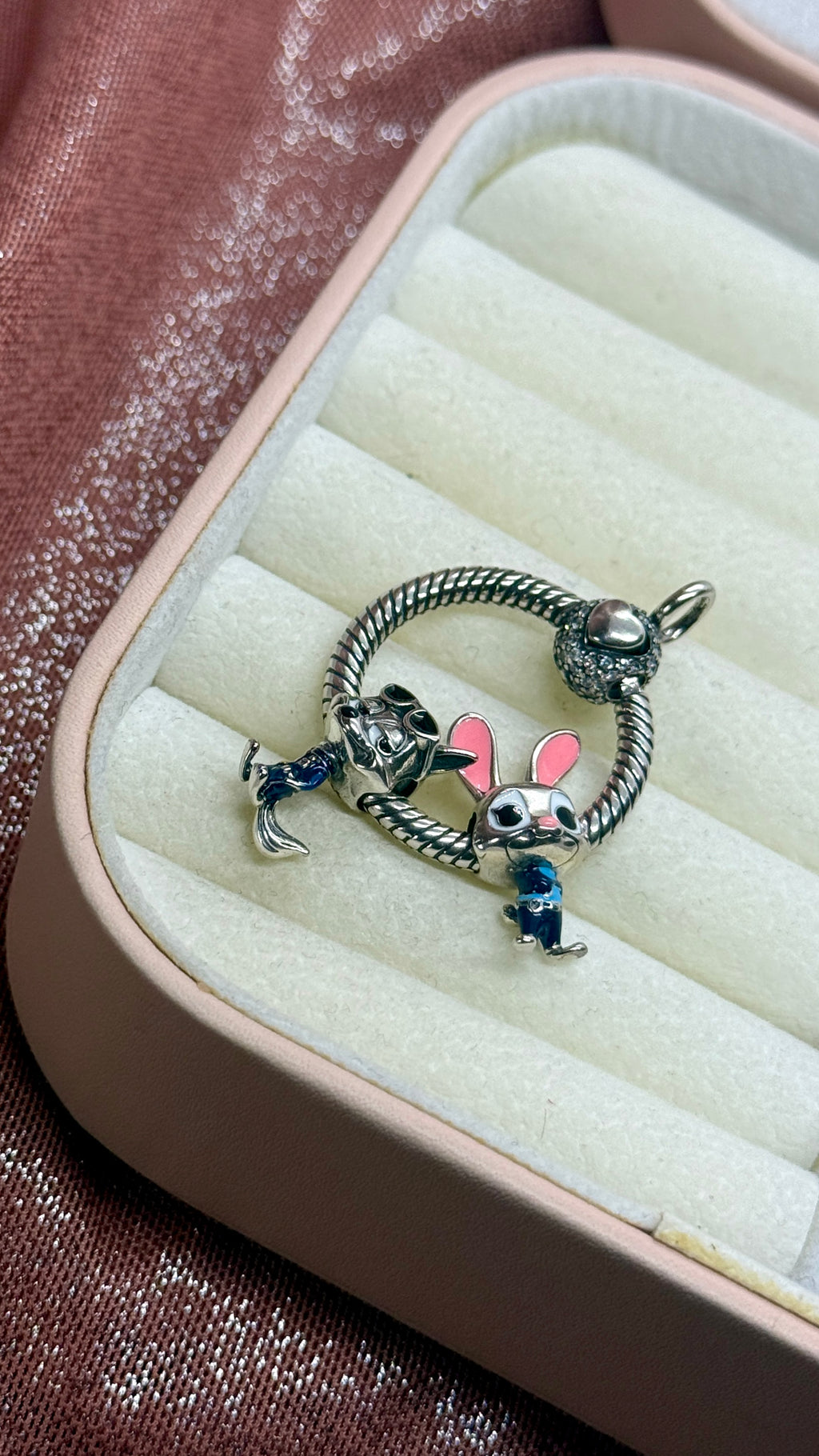 Medallón colgante brillante para charms