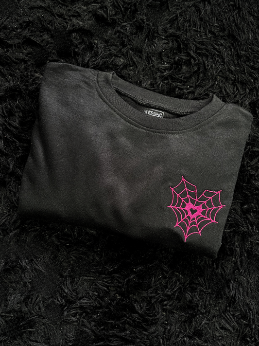 Hoodie bordado corazon Spiderman