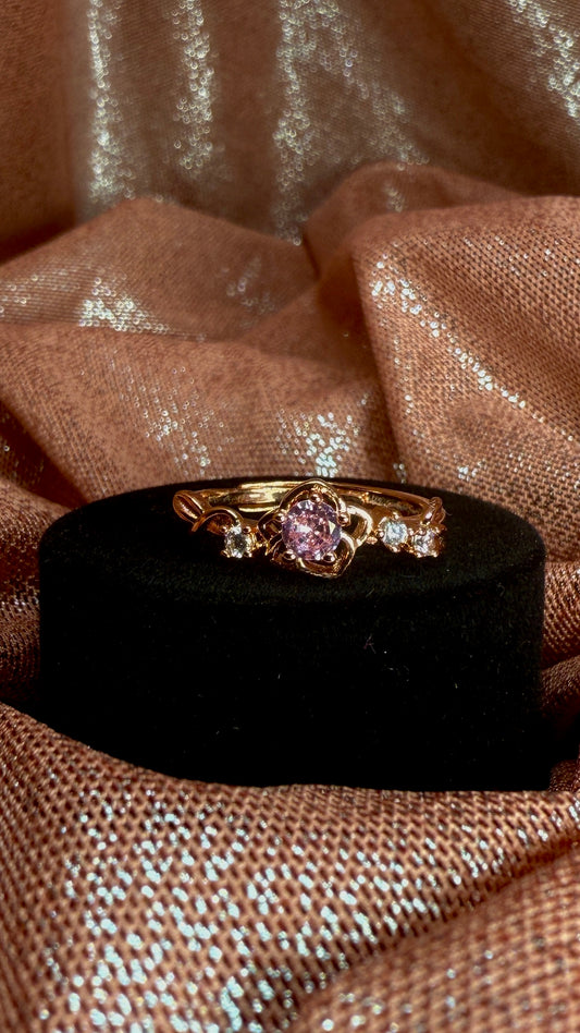 Anillo princesa bella durmiente flor