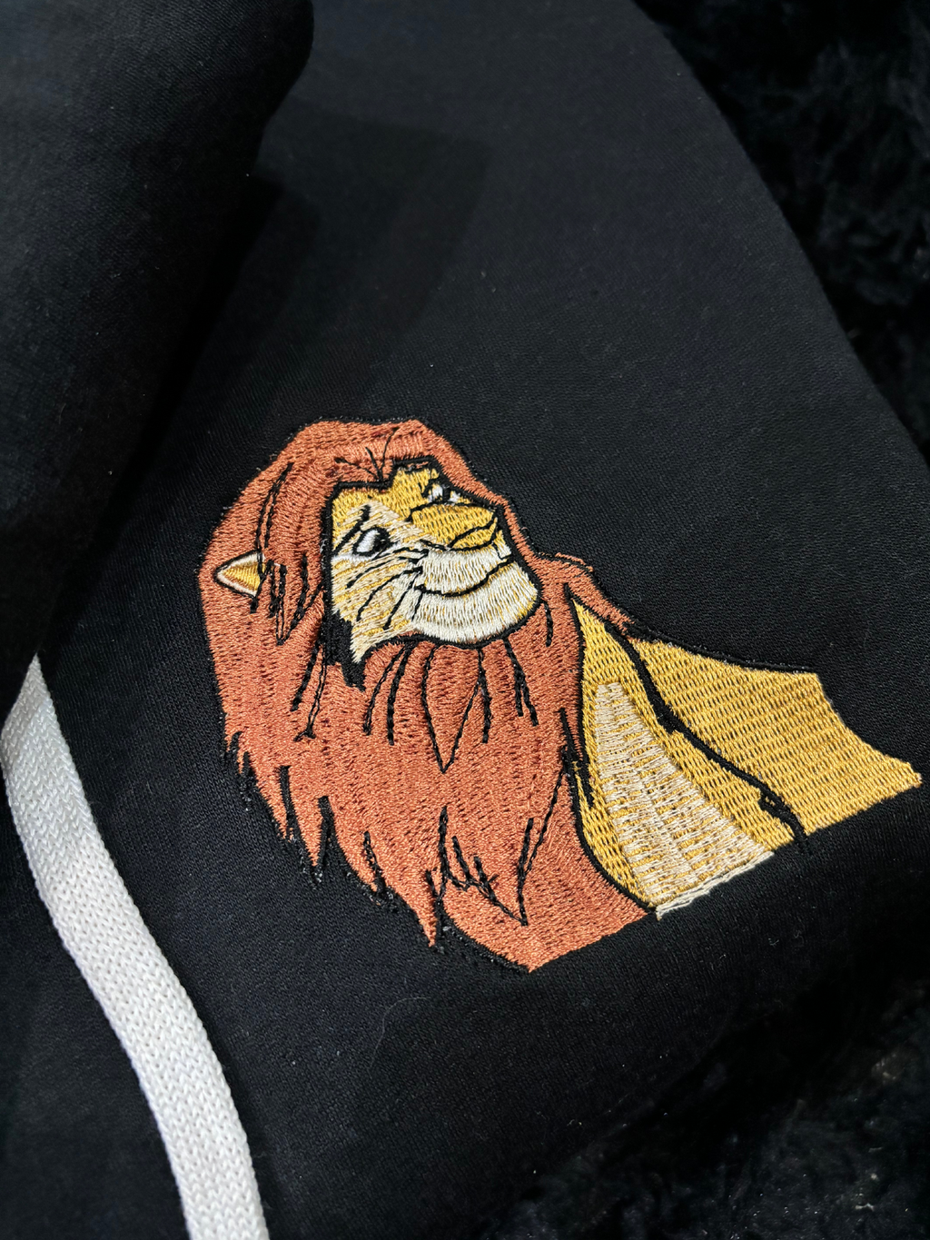 Hoodie Bordado pareja Simba y Nala, El Rey Leon