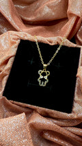 Collar osito brillante