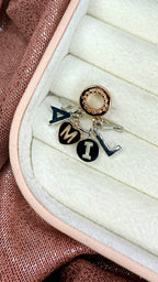 Charm Dije Colgante Family |Plata S925 con Borde Dorado