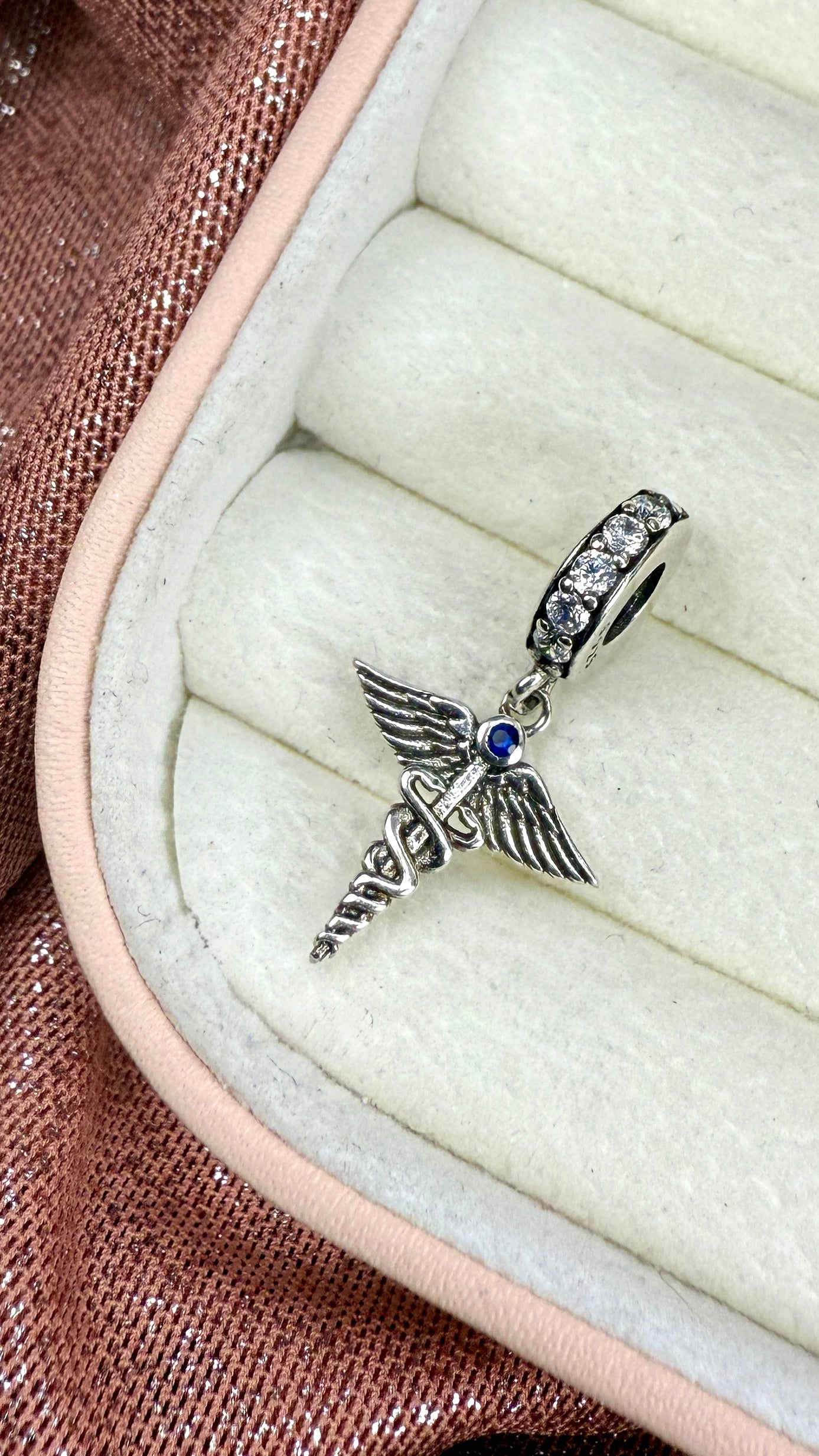 Charm Dije Caduceo Medicina