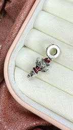 Charm colgante Minnie Mouse vestida de Navidad en Plata S925 Cedano Boutique
