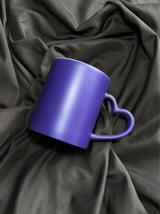 Mug mágico azul oreja corazón personalizado