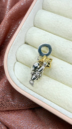 Charm Dije Astronauta y Estrella Colgante | Plata S925