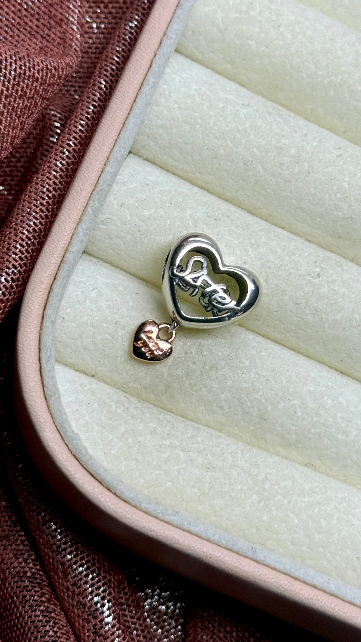 Charm dije corazón Sister