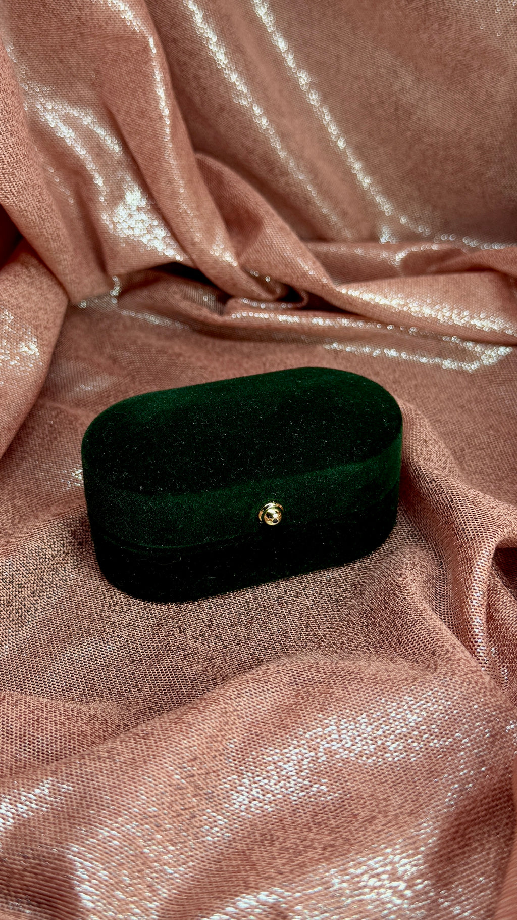Estuché dos anillos verde