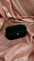 Estuché dos anillos verde