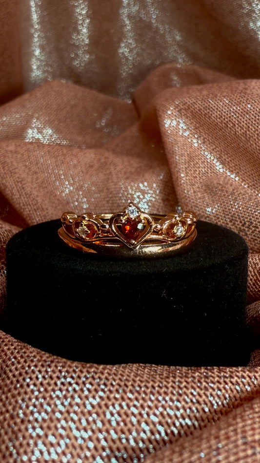 Anillo corona princesa Meridana y Blanca Nieves
