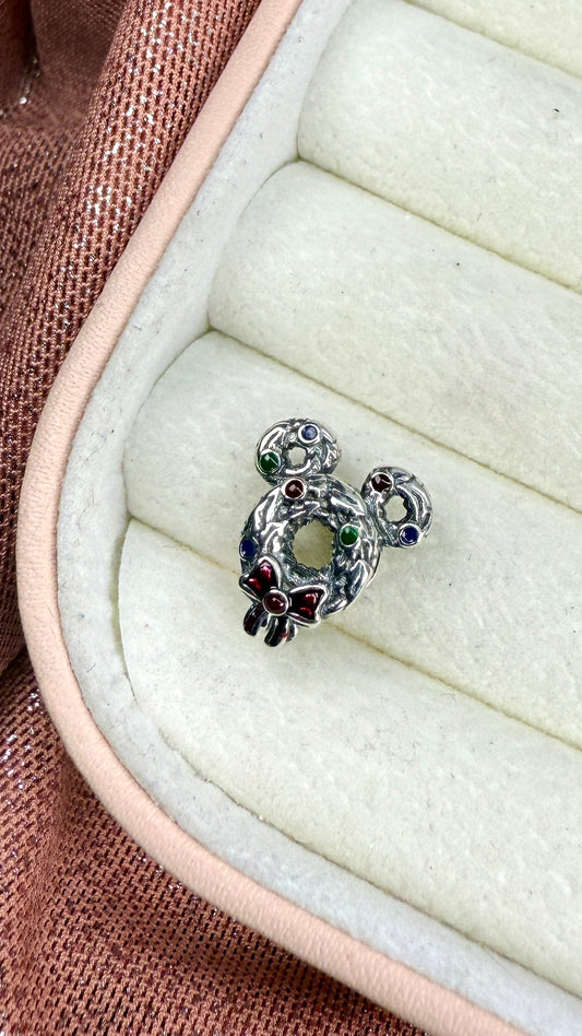 Charm Corona Navideña Mickey Mouse