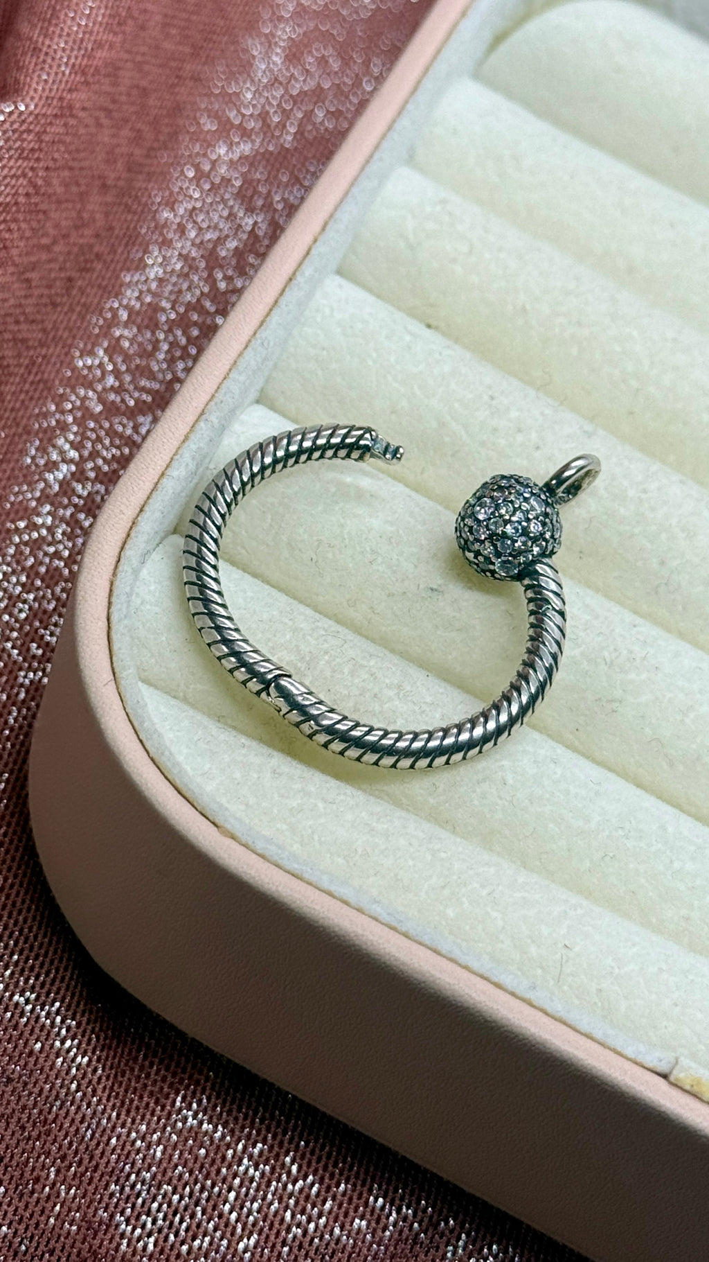 Medallón colgante brillante para charms