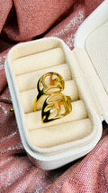 Anillo hoja cruzada