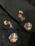 Hoodie pareja bordado Up