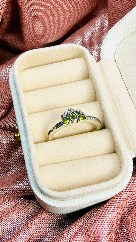 Anillo corona princesa Tiana, la princesa y el sapo