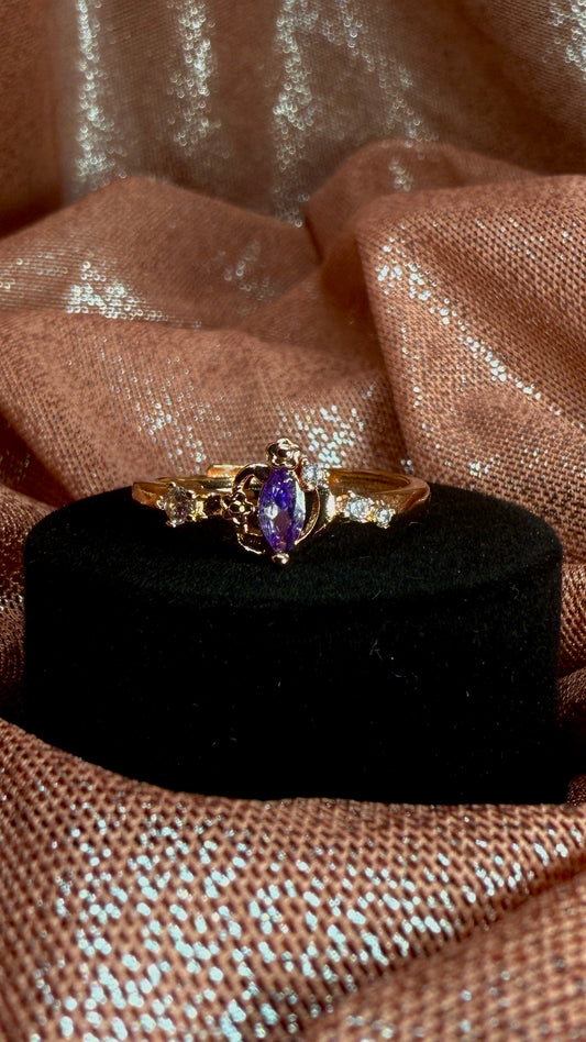 Anillo princesa Rapunzel gema