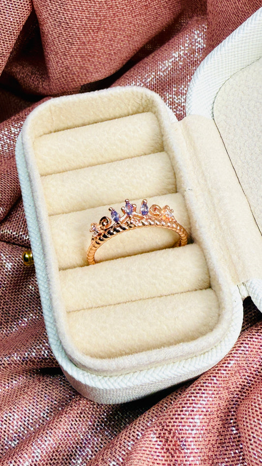 Anillo corona princesa Rapunzel