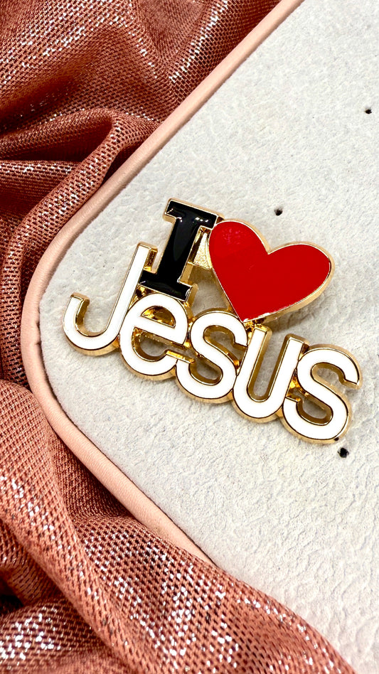 Pin I love Jesús