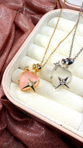 Collar corazón estrella