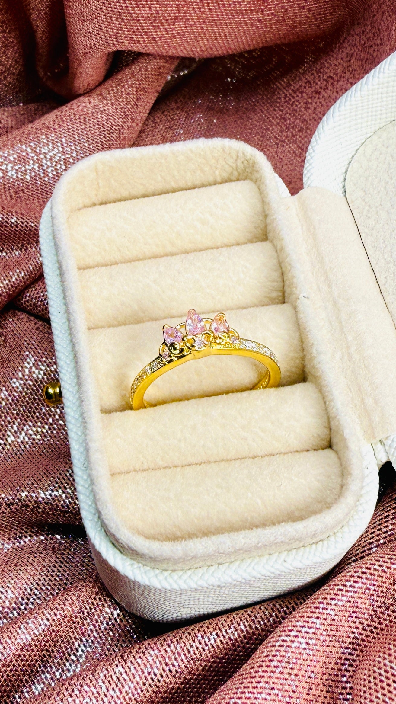 Anillo Corona  Princesa Rapunzel