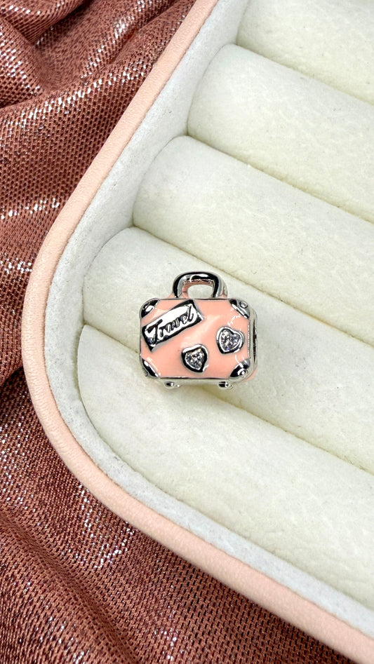 Charm maleta de viaje rosa